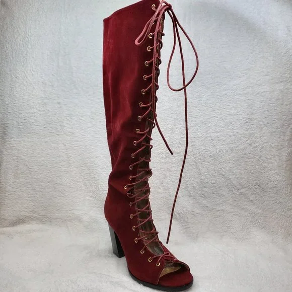 CAPE ROBBIN LACE UP BOOTS Size 6 - Picture 9 of 10